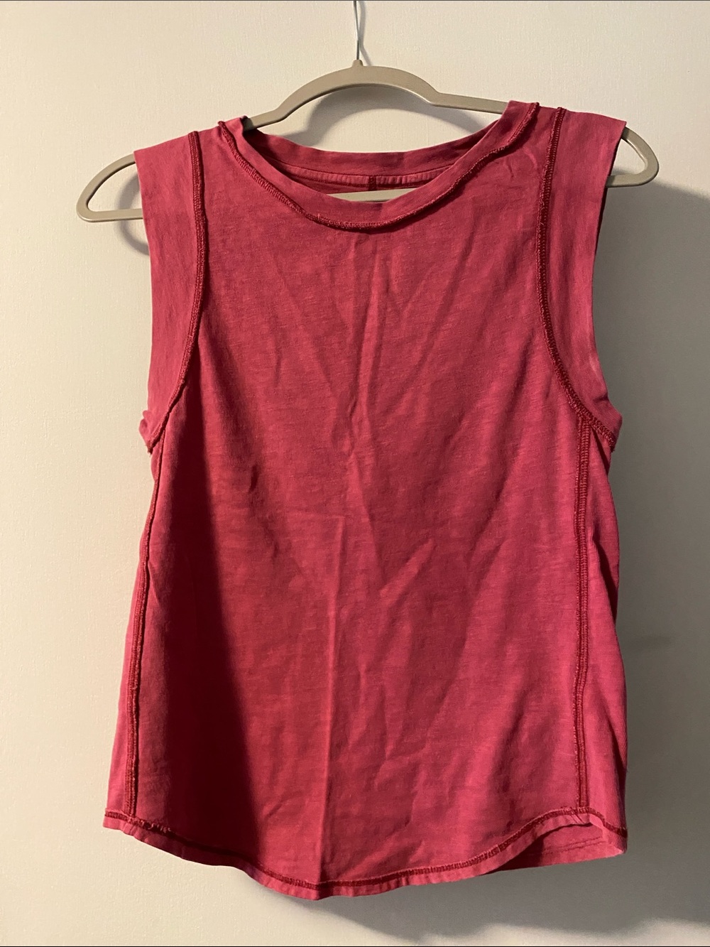 We The Free 100% cotton Sleeveless Tank Top in Magenta